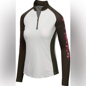 Greg Norman Solar XP ¼-Zip Cutaway Mock Polo 🌸